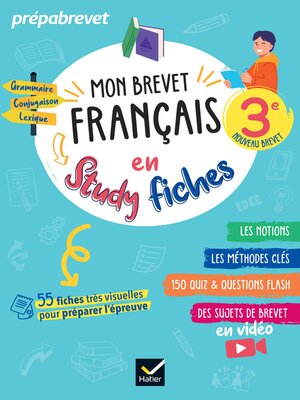 cover image of Mon brevet Français en studyfiches